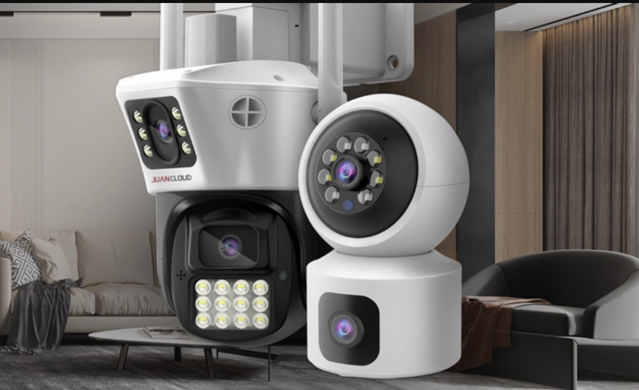 Aplicación EseeCloud mostrando una transmisión en vivo de cámara de seguridad en un smartphone